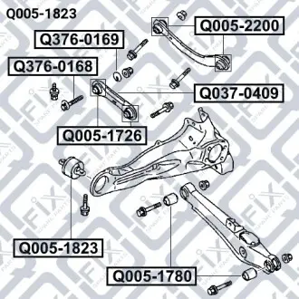 Сайлентблок заднего продольного рычага Q-fix Q005-1823