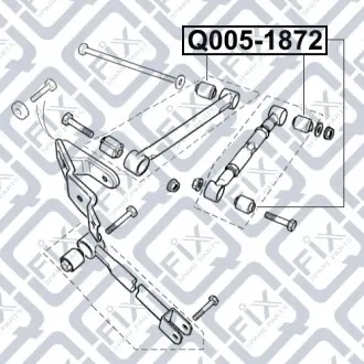 Сайлентблок рычага задний Q-fix Q005-1872