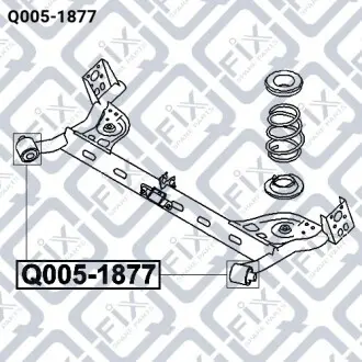 Сайлентблок задней балки Q-fix Q005-1877