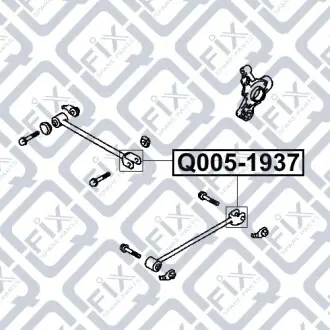 Сайлентблок задней цапфы Q-fix Q005-1937