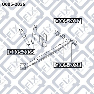 Втулка задней рессоры Q-fix Q005-2036