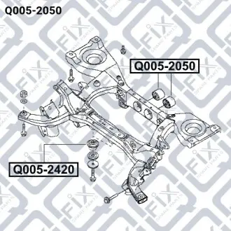 Сайлентблок заднього диференціала Q-fix Q005-2050