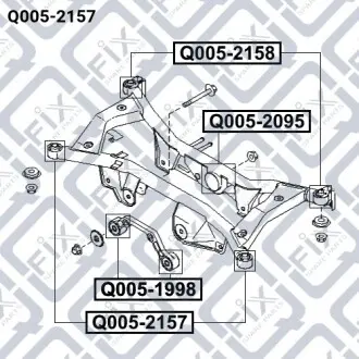 Сайлентблок задней балки Q-fix Q005-2157