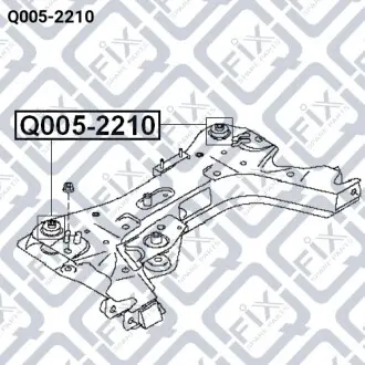 Сайлентблок подрамника задний Q-fix Q005-2210