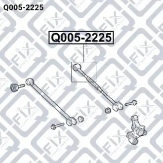 Сайлентблок задней поперечной правой тяги Q-fix Q005-2225