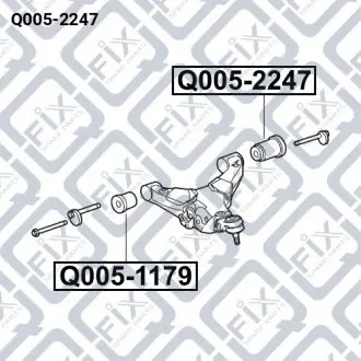Сайлентблок переднего нижнего рычага Q-fix Q005-2247