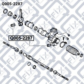 Сайлентблок кермової рейки Q-fix Q005-2287