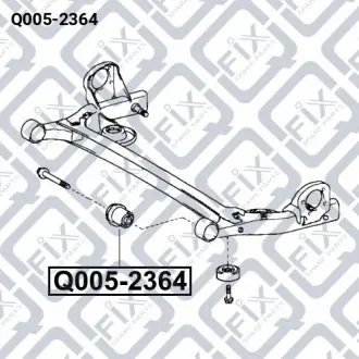 Сайлентблок задней балки Q-fix Q005-2364