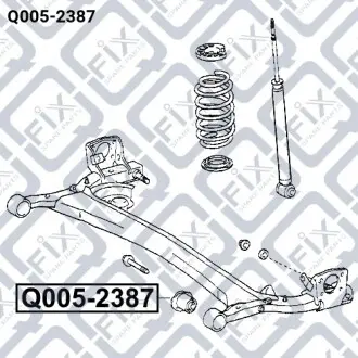 Сайлентблок задней балки Q-fix Q005-2387