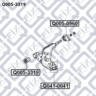 САЙЛЕНТБЛОК РЫЧАГА НИЖНЕГО ПЕРЕДНИЙ Q-fix Q0053319