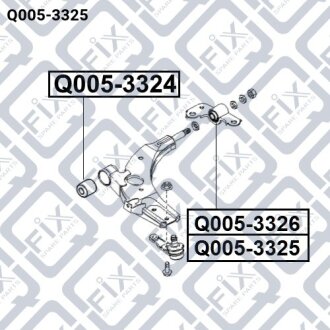 Сайлентблок рычага) Q-fix Q005-3325