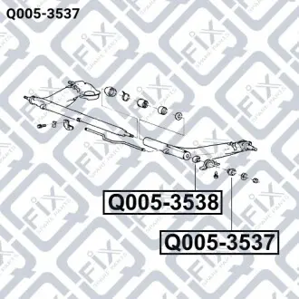 Сайлентблок рычага задней балки Q-fix Q005-3537