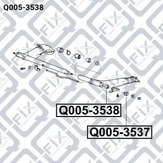 Сайлентблок заднього важеля Q-fix Q005-3538