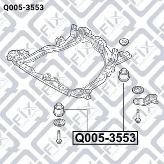 Сайлентблок подрамника Q-fix Q005-3553