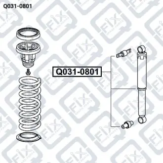 АМОРТИЗАТОР ГАЗОВЫЙ ЗАДНИЙ Q-fix Q031-0801