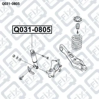 АМОРТИЗАТОР ЗАДНИЙ ГАЗ Q-fix Q031-0805
