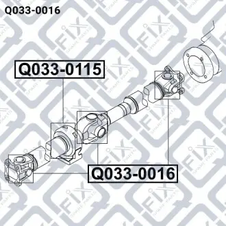 Хрестовина карданного валу Q-fix Q033-0016