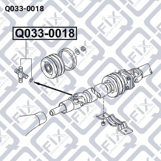 Крестовина вала карданного Q-fix Q033-0018