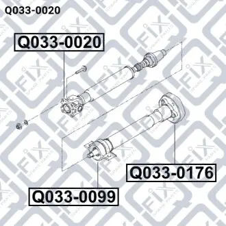 Хрестовина карданного валу Q-fix Q033-0020