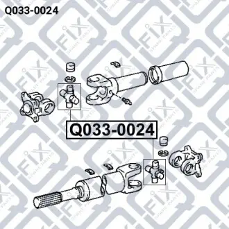 Крестовина вала карданного Q-fix Q033-0024