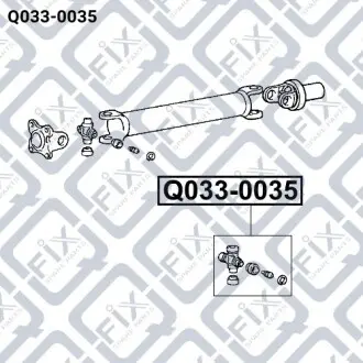 Крестовина вала карданного Q-fix Q033-0035