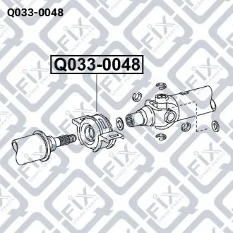Підшипник підвісний карданного валу Q-fix Q033-0048