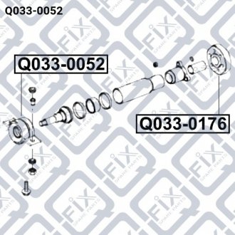Підшипник підвісний карданного валу Q-fix Q033-0052 (фото 1)