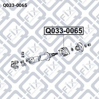 Подшипник подвесной карданного вала Q-fix Q033-0065 (фото 1)