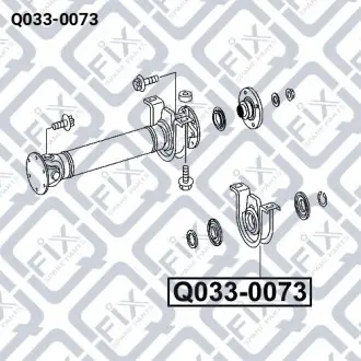 Подшипник подвесной карданного вала Q-fix Q033-0073