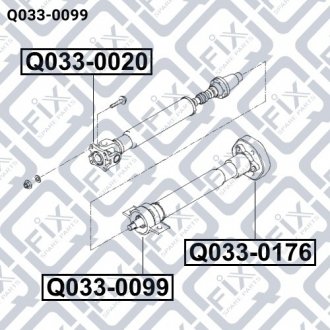 Підшипник підвісний карданного валу Q-fix Q033-0099