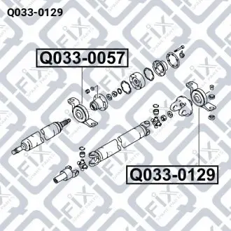 Підшипник підвісний карданного валу Q-fix Q033-0129