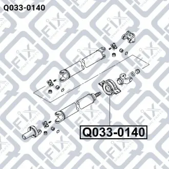 Подшипник подвесной карданного вала Q-fix Q033-0140