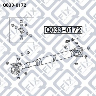 Крестовина вала карданного Q-fix Q033-0172