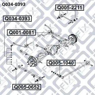 Тяга стабилизатора) Q-fix Q034-0393