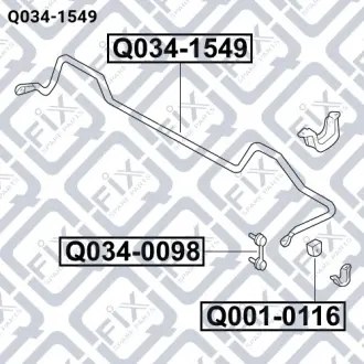 Стабілізатор (задній) Q-fix Q034-1549