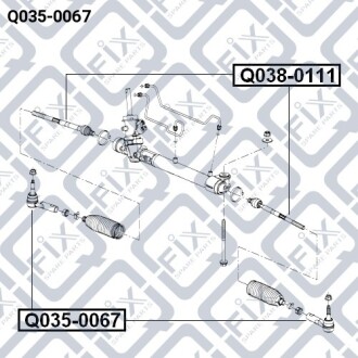 Накінечник рульової тяги Q-fix Q035-0067