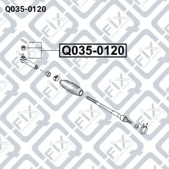 Наконечник рулевой тяги Q-fix Q035-0120