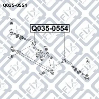 Накінечник рульової тяги Q-fix Q035-0554