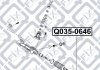 Накінечник рульової тяги (лівий) Q-fix Q035-0646 (фото 1)