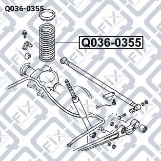 ПРУЖИНА ЗАДНЯЯ Q-fix Q036-0355