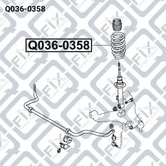 ПРУЖИНА ПЕРЕДНЯЯ Q-fix Q036-0358