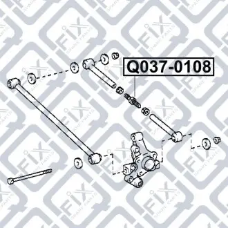 Тяга задня поперечна регульована Q-fix Q037-0108