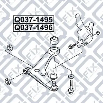 Рычаг передней подвески правый Q-fix Q037-1495