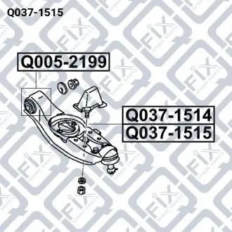 РЫЧАГ ПЕРЕДН НИЖН R Q-fix Q037-1515