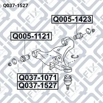 РЫЧАГ ПЕРЕДНИЙ ПРАВЫЙ Q-fix Q037-1527