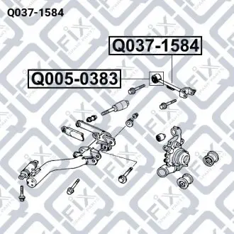 ТЯГА ЗАДНЯЯ ВЕРХНЯЯ ПРАВАЯ Q-fix Q037-1584