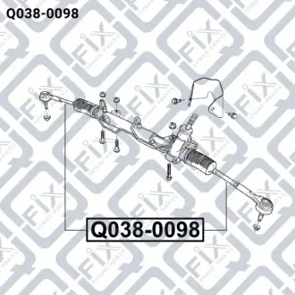 Тяга рульова Q-fix Q038-0098