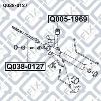 Тяга рульова Q-fix Q038-0127