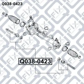 Тяга рульова Q-fix Q038-0423