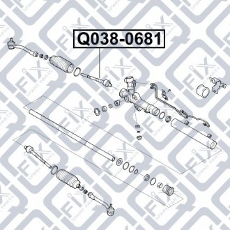 Тяга рульова (ліва) Q-fix Q038-0681 (фото 1)